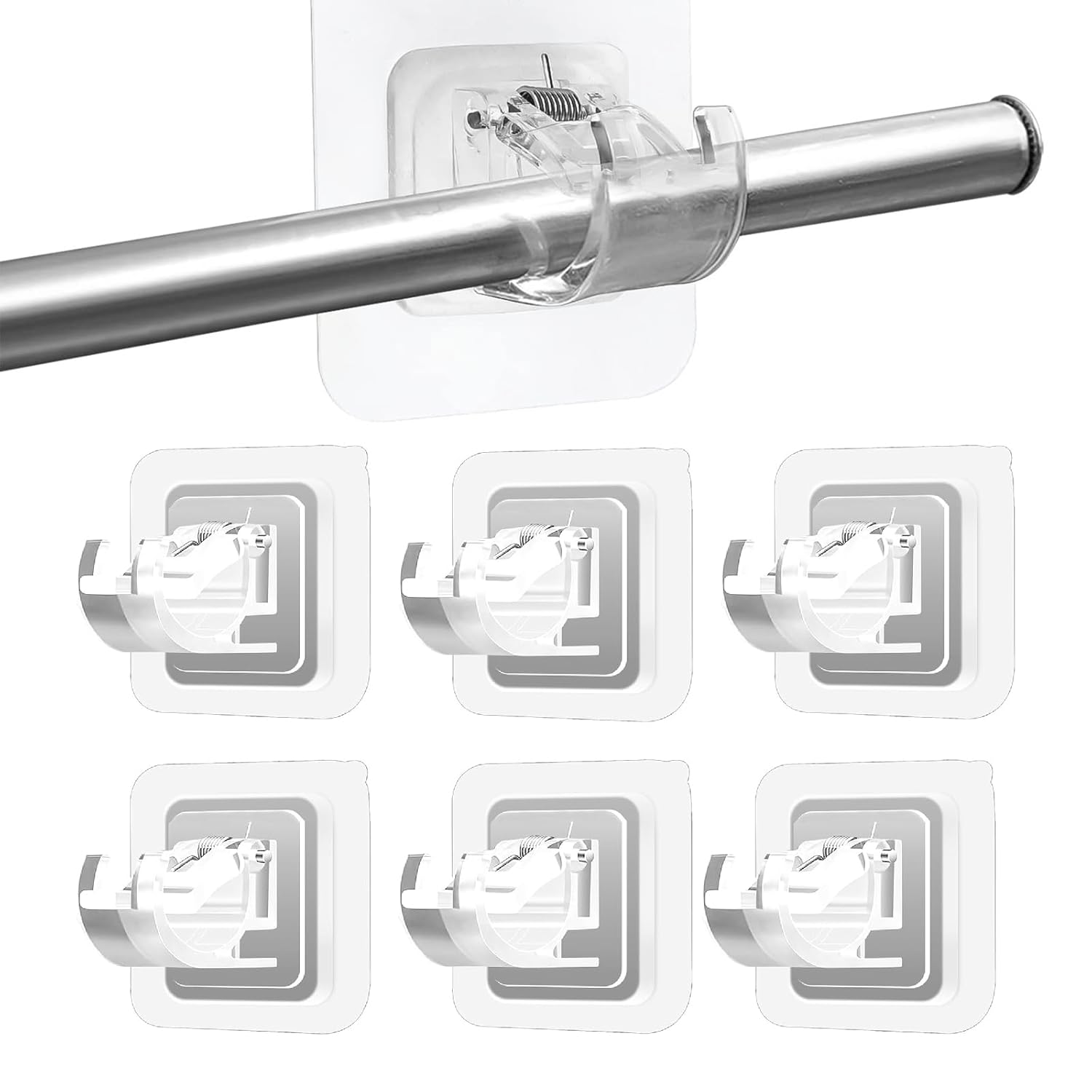 Self Adhesive Curtain Rod Holder Clips |š„FLAT 50% SAVINGSš„