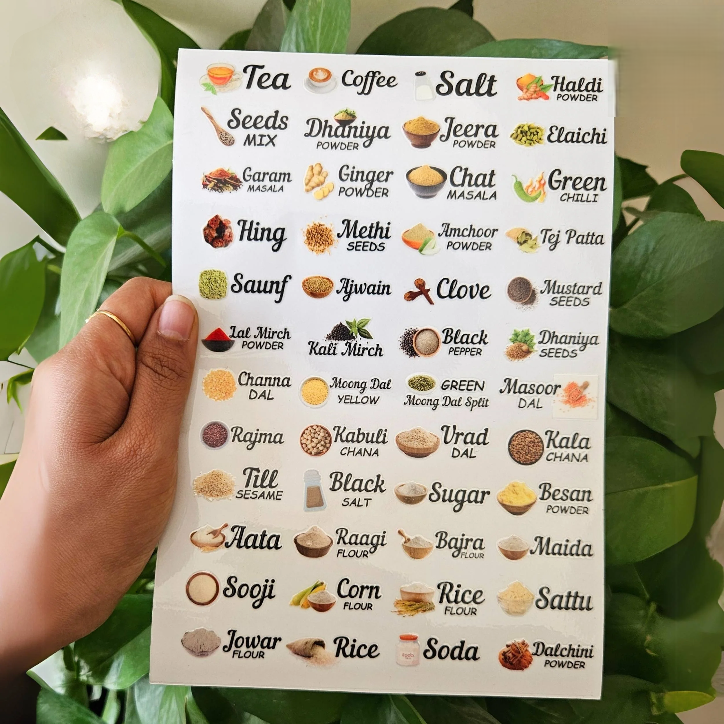3D Kitchen Spice Stickers |Pack of 60 Stickersš„š„