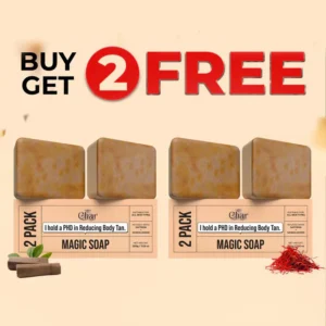 Detan Magic Soap – Sandalwood & Saffron Skin Brightening Bar